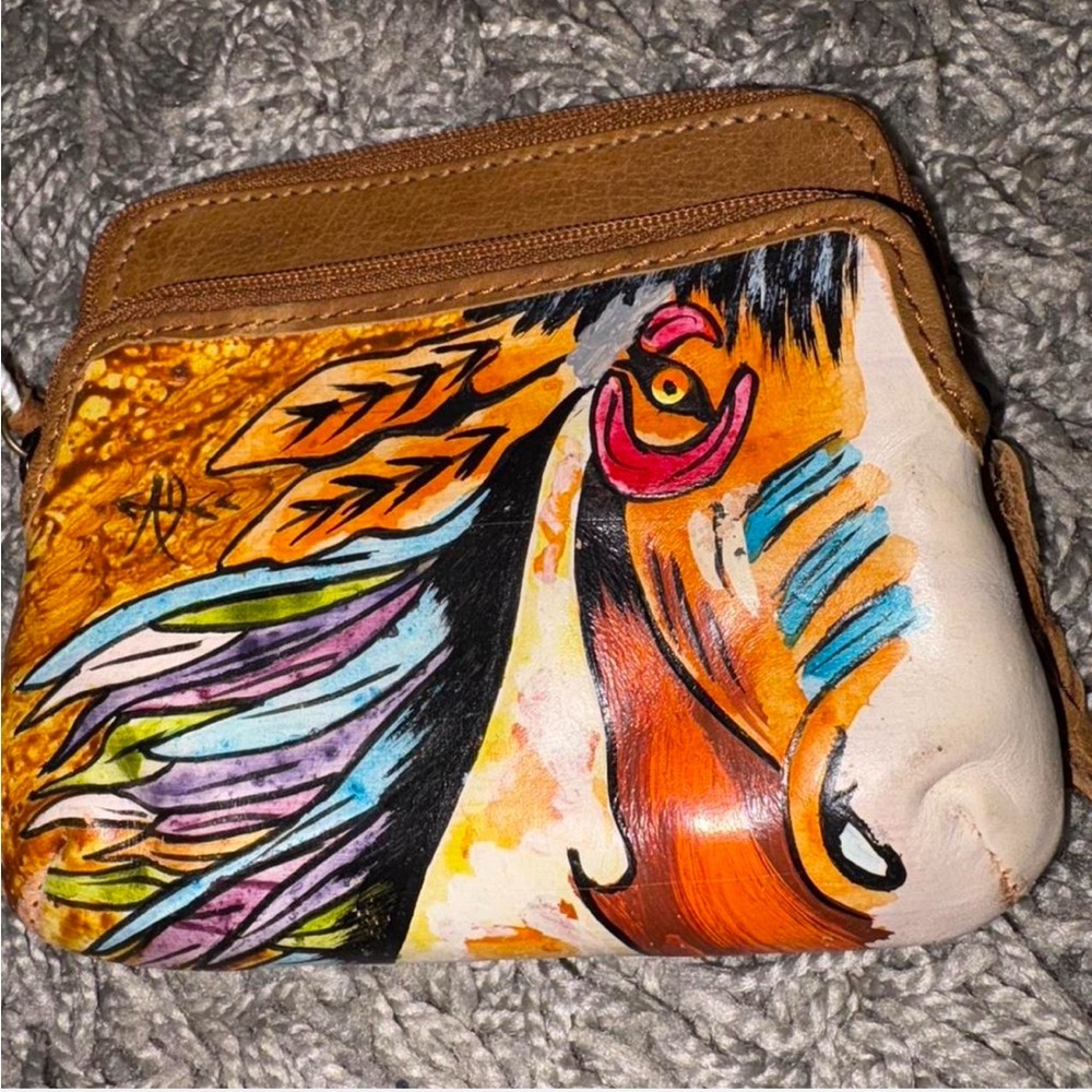 Artistic Brown and Multicolor Women's Bag - Picture 2 of 6
